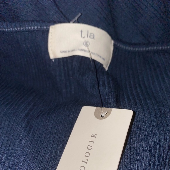 Anthropology Twist Front‎ Knit Midi Dress Minimalist NEW Women Size S Pullover - Picture 4 of 8